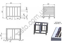 Підставка під пароконвектомат з нержавіючої сталі для Ratioanl iCP10-1/1E и iCP6-1/1E