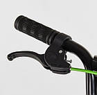 Двоколісний велосипед Corso MAXIS-18199 діаметр коліс 8", обладнаний страхувальними колесами, ручне гальмо, фото 5