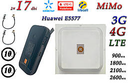 Повний комплект 4G/LTE/3G Wi-Fi Роутер Huawei e5577s-321 3000 mAh + MiMo антеною 2×17dbi