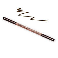 Стійкий восковий олівець для брів зі щіточкою (темно-коричневий