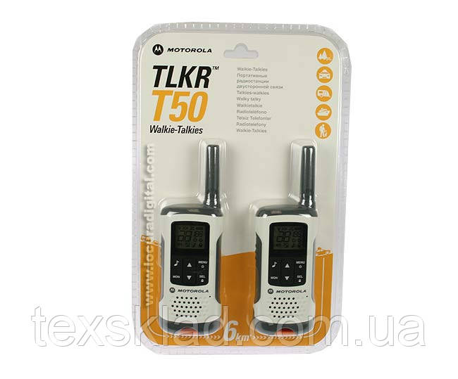 Комплект раций Motorola TLKR T50-2шт. - фото 4 - id-p266485213