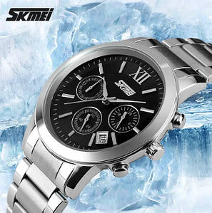 Чоловічий наручний годинник Skmei 9097 tandem, колір у наявності