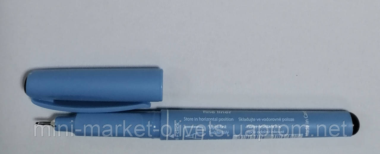 Ручка-лінер чорна DOCUMENT 0,3 мм