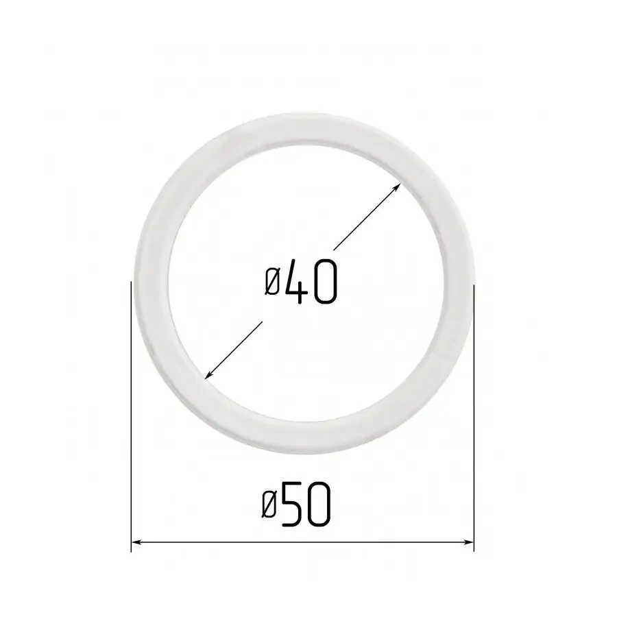 Протекторное термокольцо для натяжных потолков - диаметр 40 мм (наружный 50мм)