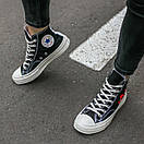 Кеди чоловічі чорні Converse x Comme des Garcons Play Chuck (02777) 43, фото 8