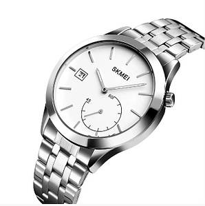 Чоловічий наручний годинник Skmei 1581, класичний на сталевому браслеті
