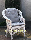 Крісло плетене з лози "Прованс" Арт:414, фото 3
