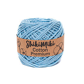 Еко шнур Shikimiki Cotton Premium 2 мм, колір Небесний