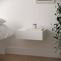 Навісна прикроватна тумба з Ламінованого ДСП Прикроватні настінні тумбочки з висувним ящиком