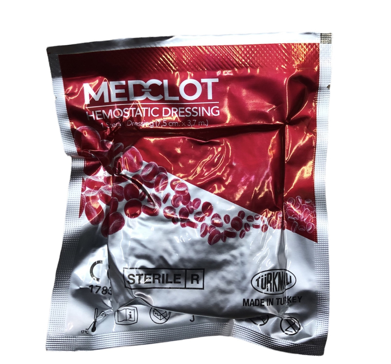 Гемостатичний кровоспинний бинт MedClot, Кровоспинна пов'язка MedClot