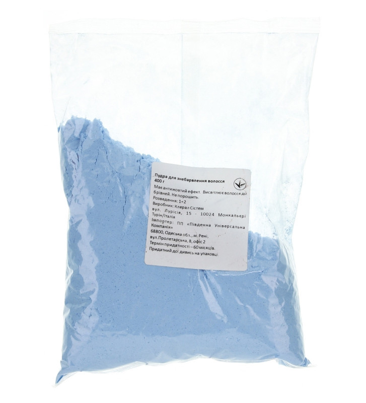Пудра аміачна для знебарвлення, блакитна Lovien Essential Bleacher With Ammonia Light Platinum, 400 гр