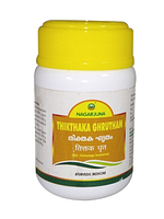 Тиктака гритам Нагарджуна 100мл, Tiktaka Ghritam Nagarjuna, Thikthaka Ghrutham, для здоровья кожи и суставов,