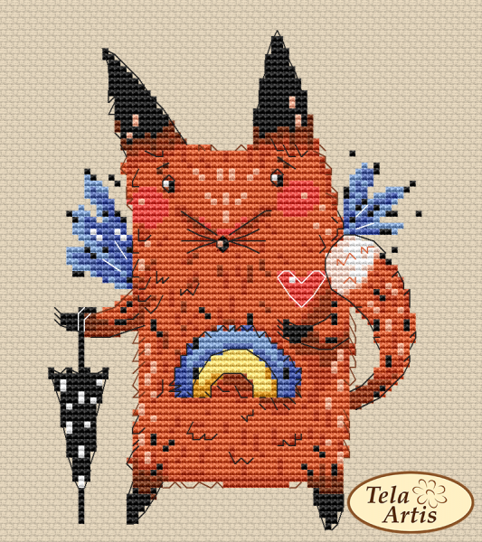 Набір для вишивання хрестиком Українська веселка  Х-103