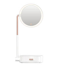 Дзеркало косметичне на акумуляторі Baseus Smart Beauty Series з LED підсвіткою Білий (DGZM-02), фото 2