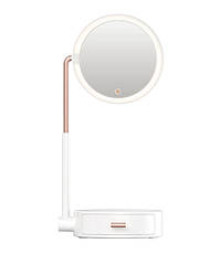 Дзеркало косметичне на акумуляторі Baseus Smart Beauty Series з LED підсвіткою Білий (DGZM-02), фото 3