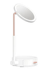 Дзеркало косметичне на акумуляторі Baseus Smart Beauty Series з LED підсвіткою Білий (DGZM-02), фото 3