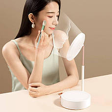 Дзеркало косметичне на акумуляторі Baseus Smart Beauty Series з LED підсвіткою Білий (DGZM-02), фото 3