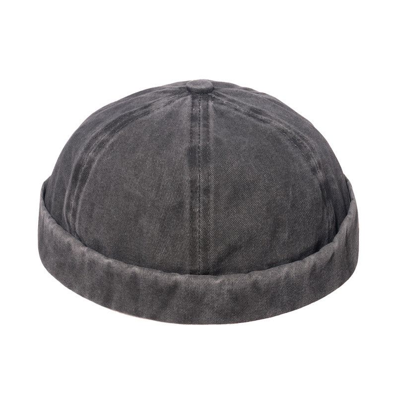 Кепка докер/ бейсболка без козирка/ Mocker cap/ чоловічий кепка без козирка/ шапка біні/ сіра/ 1446,2