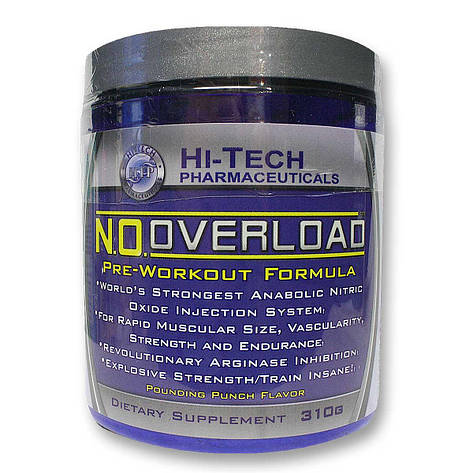 Донатор азоту Hi-Tech Pharmaceuticals NO Overload 30 serv. 310 g, фото 1
