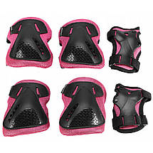 Комплект захисний SportVida SV-KY0006-M Size M Black/Pink, фото 2