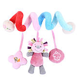 М'яке брязкальце-підвіска на ліжечко або коляску TM Bimbo РОЗОВА арт. 47838, фото 2