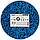 Круг зачисний із нетканого абразиву (корал) Ø 125 мм на липучці синій середня жорсткість SIGMA (9176211), фото 6