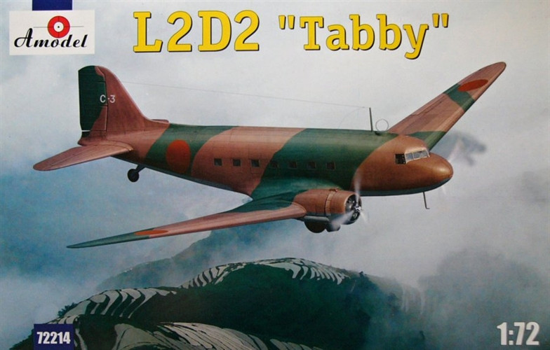 Пластикова модель 1/72 A-model 72214 японський транспортний літак L2D2 Tabby, фото 1