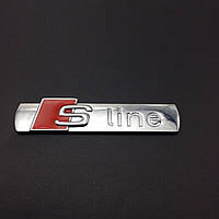 Емблема кузова Audi S-line Sline хром