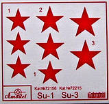 Пластикова модель 1/72 A-model 72215 радянський винищувач Су-3, фото 2