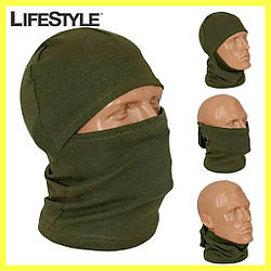 Балаклава бафф 2в1 Олива / Балаклава трансформер / Підшоломник