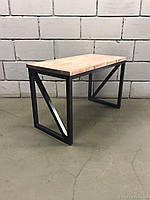 Стол обеденный Loft Classic из металла и дерева, Лофт 1200х600х750 "Эктор"