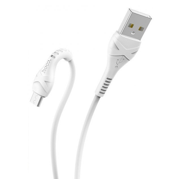 Кабель Hoco X37 Cool Power Charging Micro (Бiлий)