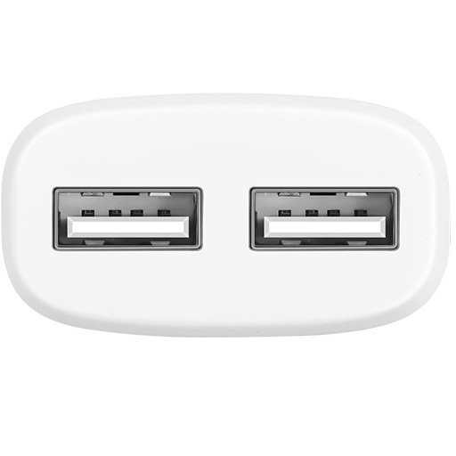 Мережевий Зарядний Пристрій Hoco C12 2 USB (Білий)