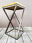 Барний стілець Loft Classic з металу в стилі ЛОФТ 750х350х350 БС15, фото 2