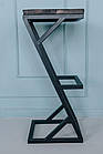 Барний стілець Loft Classic з металу в стилі ЛОФТ 750х350х350 БС16, фото 3