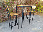 Комплект барний (стіл+стільці) Loft Classic в стилі Лофт БК71, фото 3