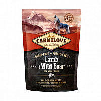 Carnilove Lamb & Wild Boar for Adult Dogs (Карнилав Ягня Дікій Кабан Едалт) корм для собак беззерновою 1.5 кг.