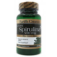 Earths Creation Spirulina 500 mg - 60 таб