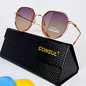 Окуляри від сонця жіночі Consul Polaroid сонячні стильні фірмові модні поляризаційні сонцезахисні окуляри