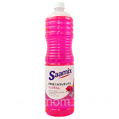 Рідина для миття підлоги квіткова Саамікс Saamix floral 1.5L 10шт/ящ (Код: 00-00012237)