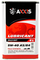 Синтетическое моторное масло Axxis Gold Sint 5W-40 A3/B4, 4л Польша 48021043870