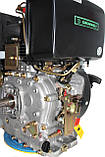 Двигун дизельний Grunwelt GW 192 FE (14 л.с., шпонка, електростартер, 25 мм), фото 10