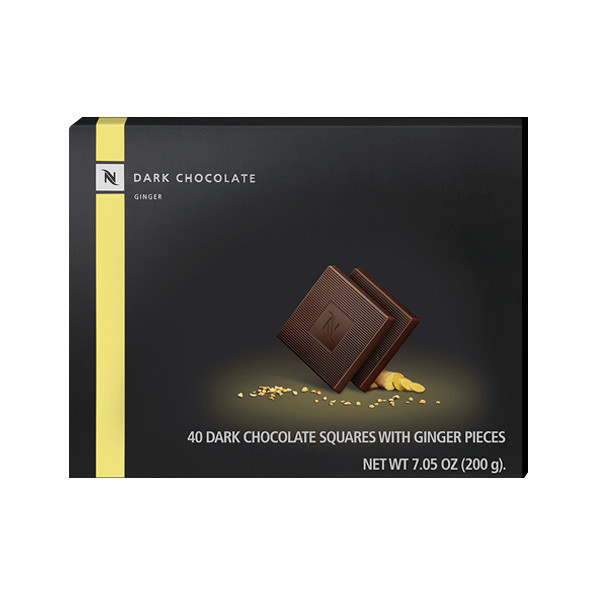 Темний шоколад Nespresso Dark Chocolate with Ginger pieces 200 г (з шматочками імбиру) Швейцарія