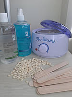 Набір для депіляції віском Italwax (віскоплав, віск, шпателі, засоби для депіляції Elit Lab)