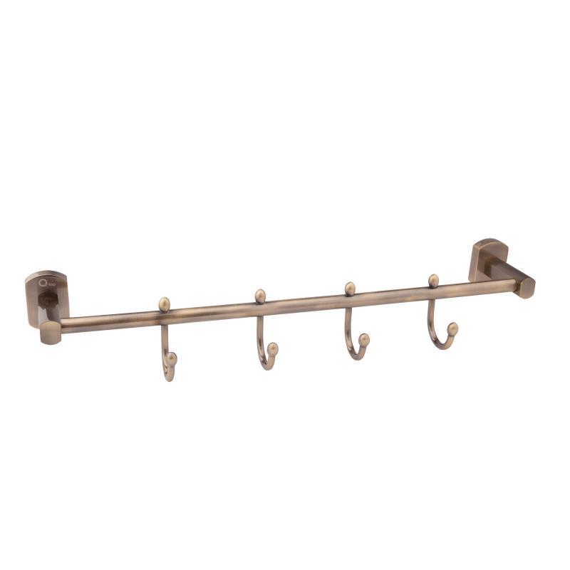Тримач длярушника Qtap Liberty 4 гачка 450 мм QTLIBANT11544 Antic Bronze