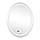 Дзеркало Qtap Mideya (DC-F801) 600х800 з LED-підсвічуванням Touch, з антизапотіванням, з годинником, димером,, фото 4