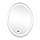 Дзеркало Qtap Mideya (DC-F801) 600х800 з LED-підсвічуванням Touch, з антизапотіванням, з годинником, димером,, фото 5