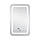 Дзеркало Qtap Mideya (DC-F911) 500х800 з LED-підсвічуванням Touch, з антизапотіванням, з годинником, димером,, фото 4