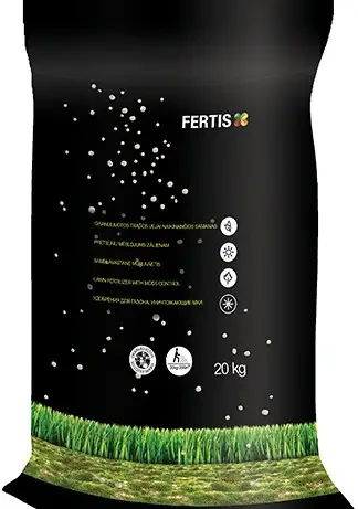 Добриво Fertis НПК 15-0-0+Fe для газону проти моху 20 кг