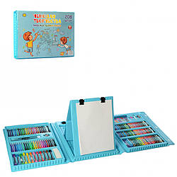 Детский творческий набор MK 4533 фломастеры, карандаши, краски 41х30х6 см (Синий)